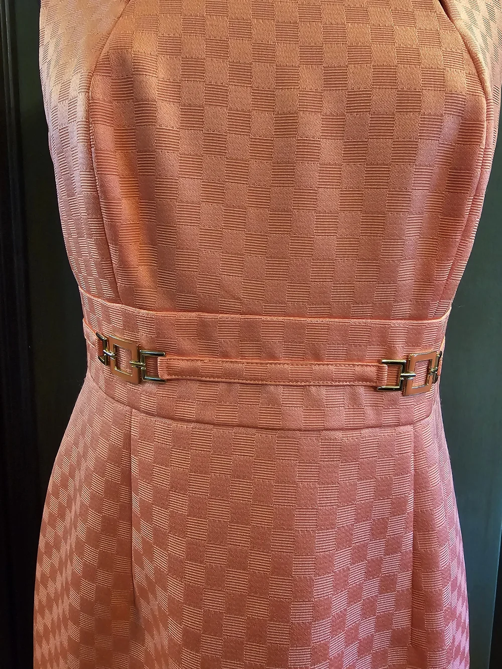 Tahari Coral Pink Dress - Picture 2 of 9